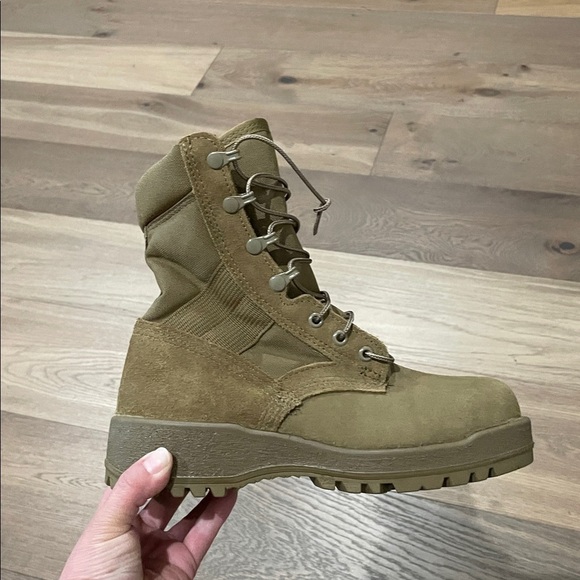 ALTAMA MENS 4.5 XW TAN STEEL TOE ARMY COMBAT BOOTS NWOT main image 8